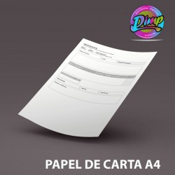 PAPEL DE CARTA A4